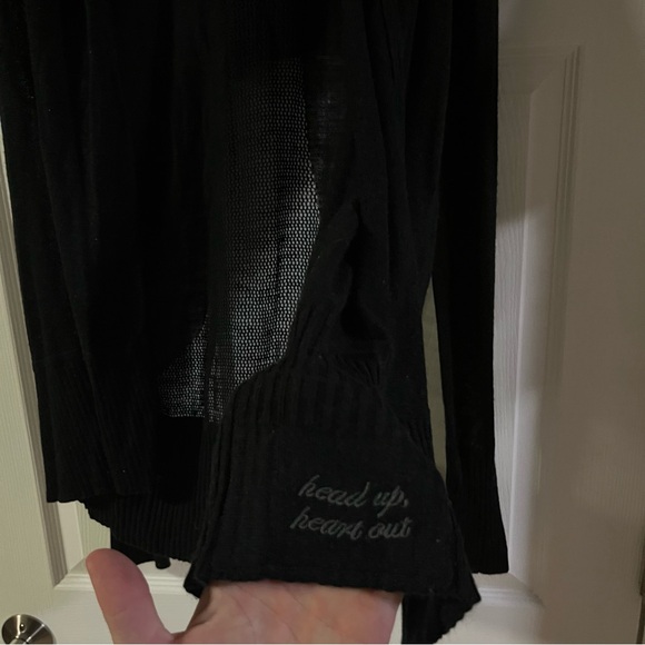 Lululemon Black Cardigan Small with Hood - Picture 2 of 5
